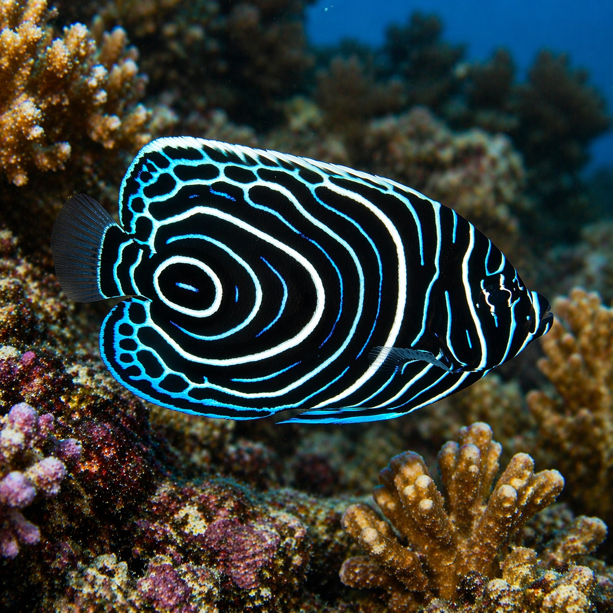Emperor Angelfish (Juvenile) - Corals Anonymous