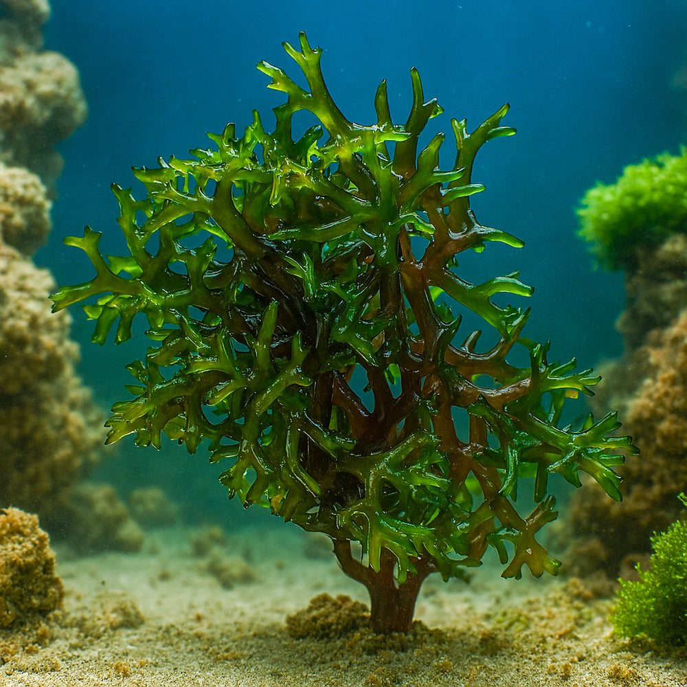 Tumbling Green Horn Macroalgae