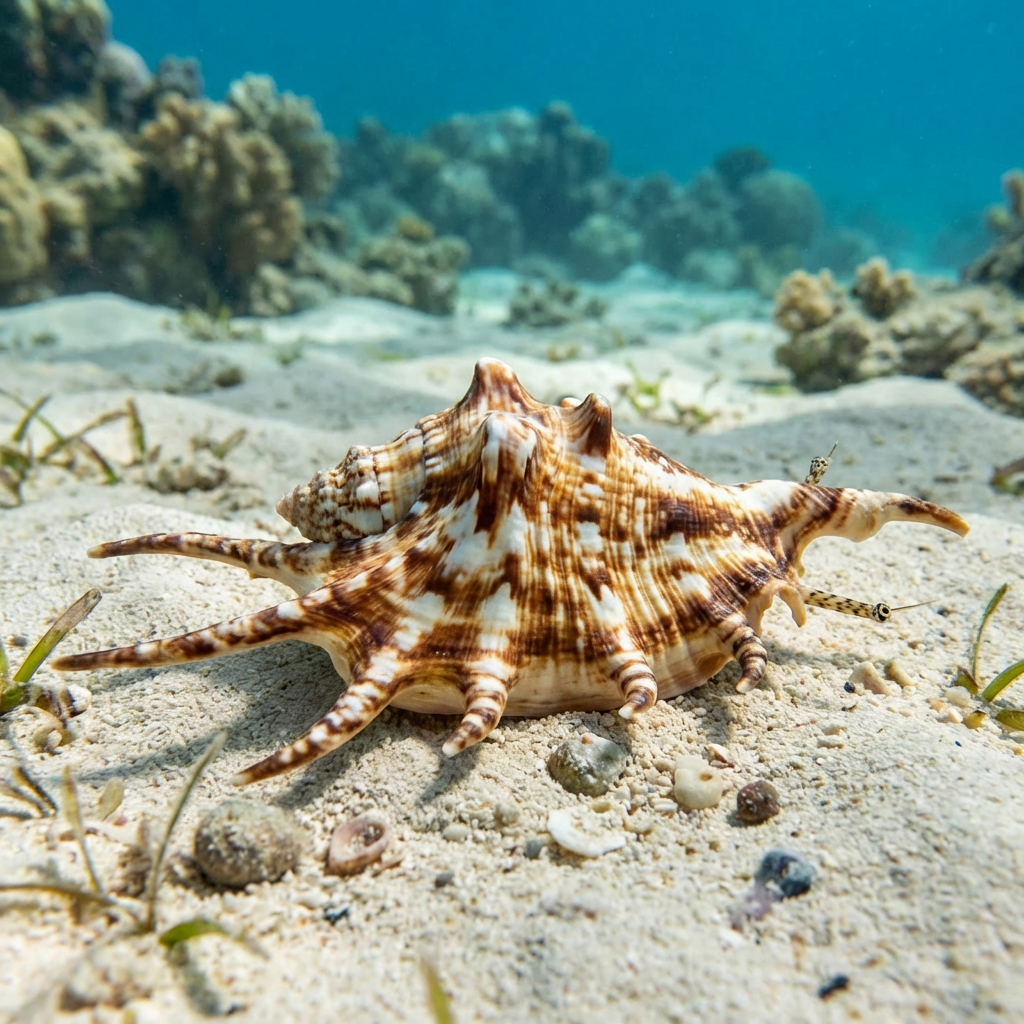 Spider Conch Snail - Corals Anonymous
